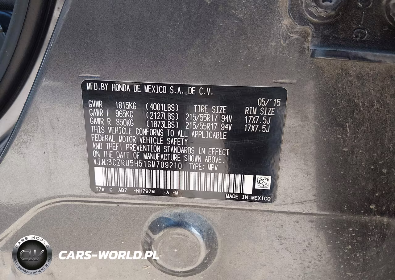 2016 Honda Hr-V Ex VIN:3CZRU5H51GM709210 - 9
