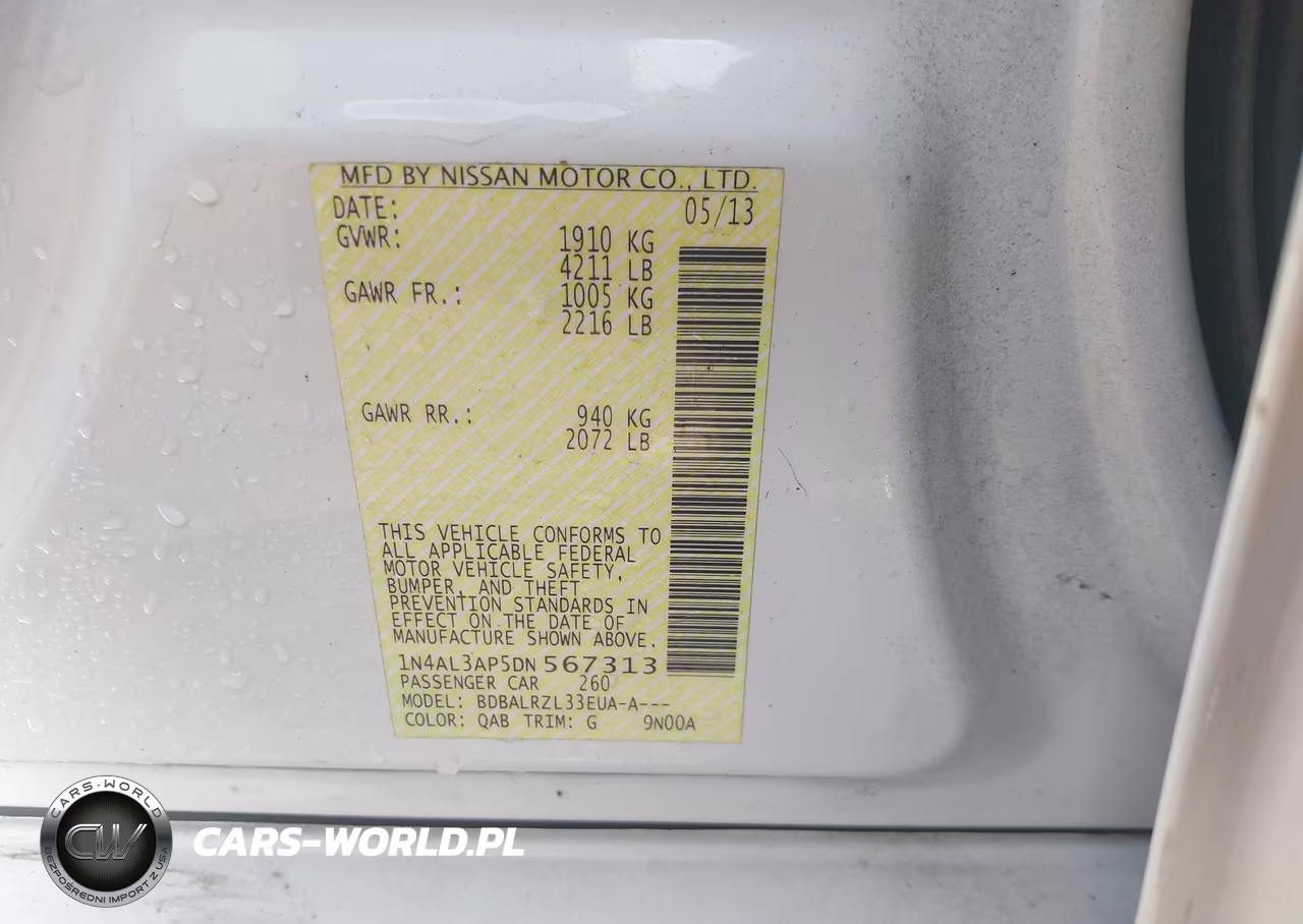2013 Nissan Altima 2.5 S VIN:1N4AL3AP5DN567313 - 9