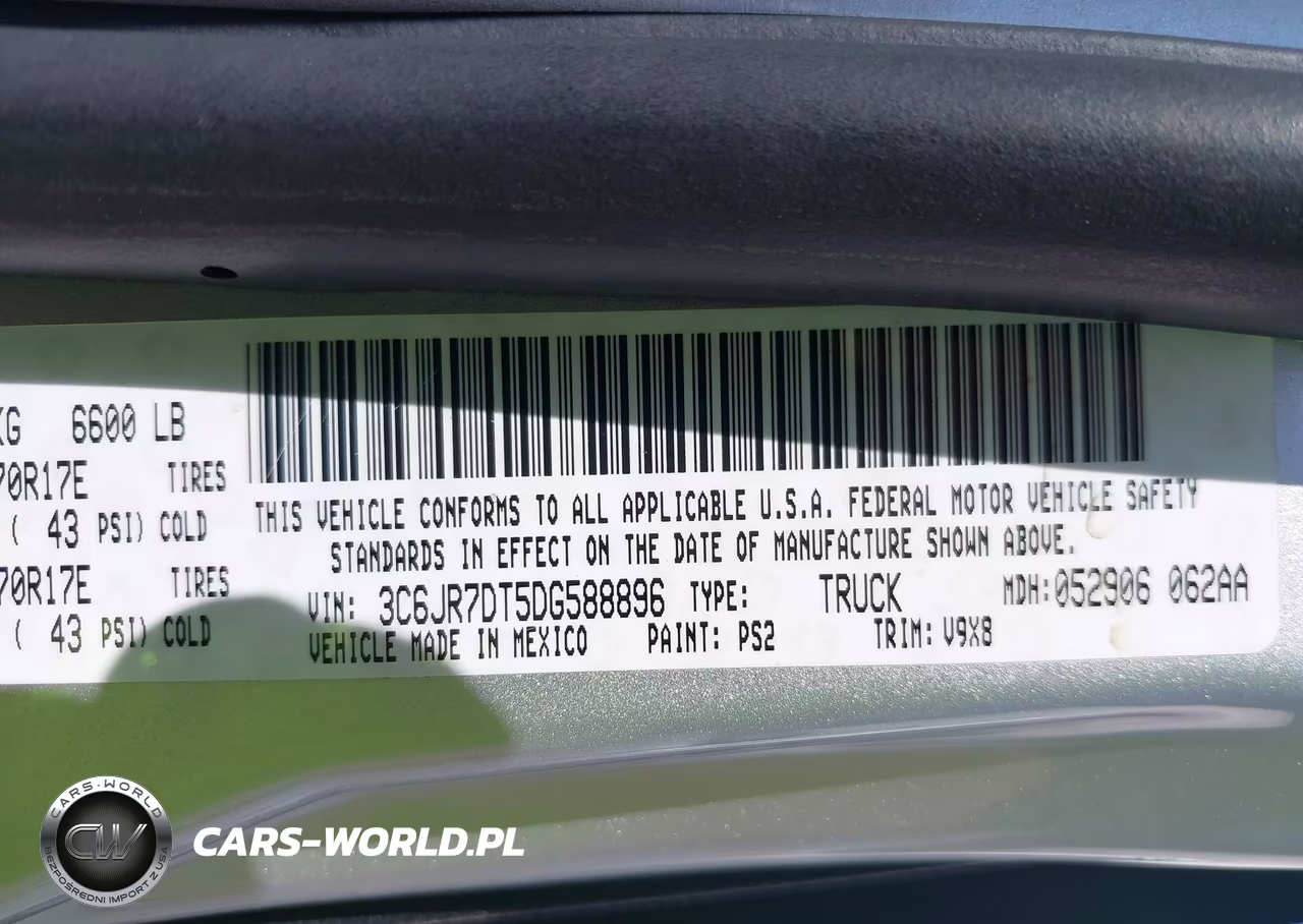 2013 Ram 1500 Tradesman VIN:3C6JR7DT5DG588896 - 9