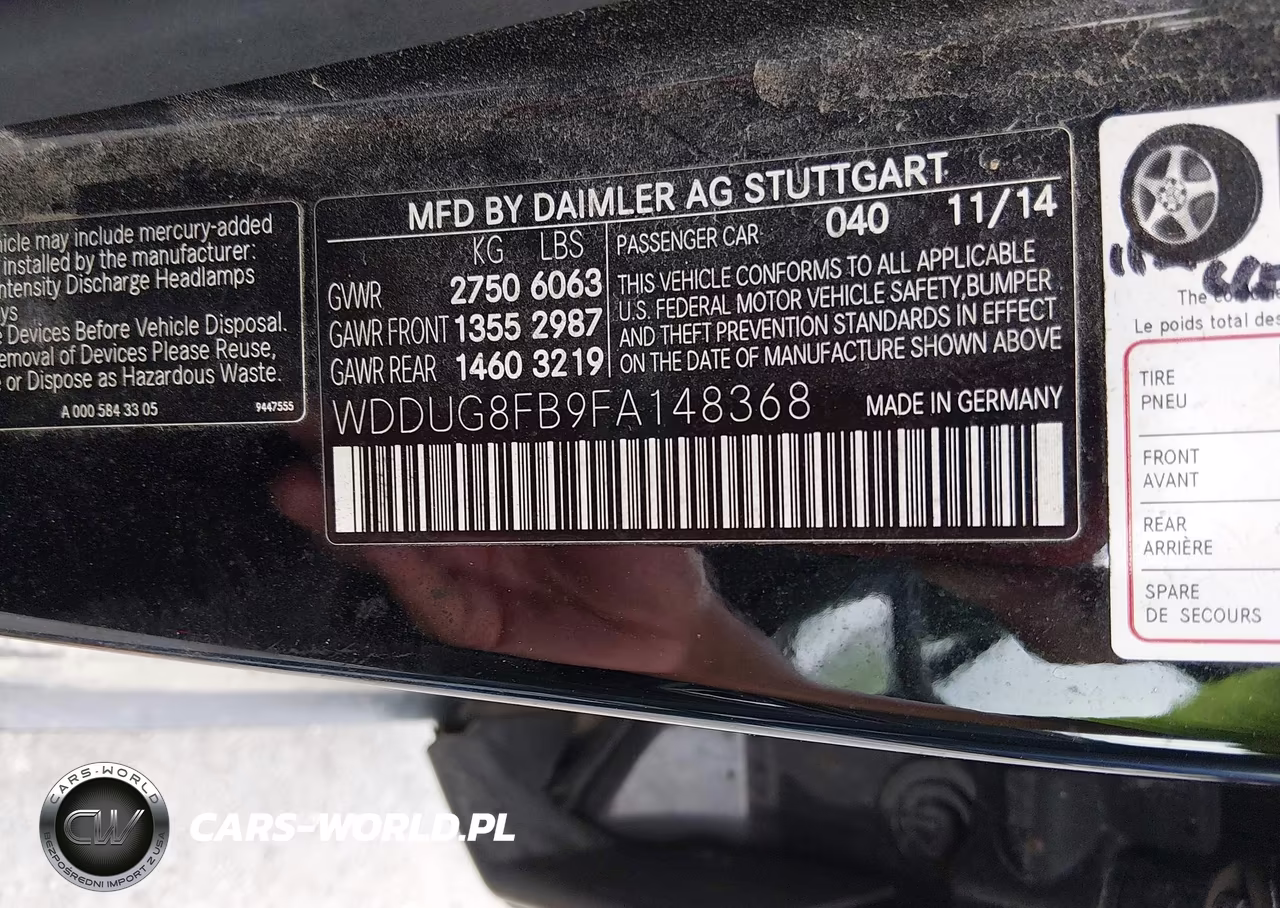 2015 Mercedes-Benz S 550 4Matic VIN:WDDUG8FB9FA148368 - 9