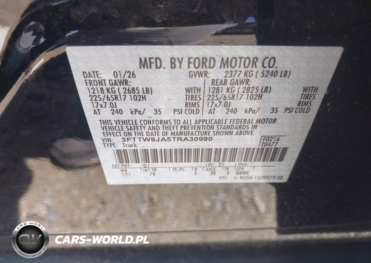 2026 Ford Maverick Xlt VIN:3FTTW8JA5TRA30990 - 9