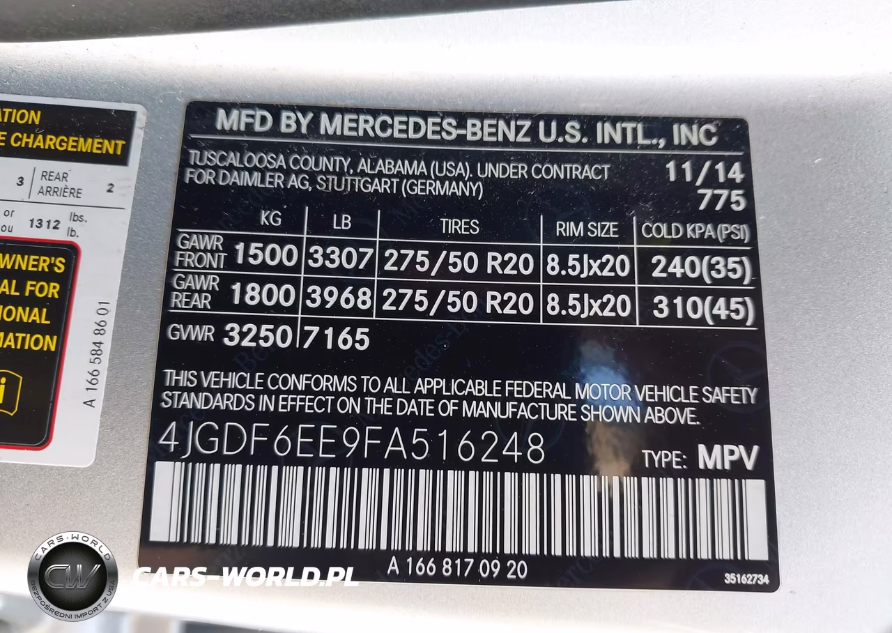 2015 Mercedes-Benz Gl 450 4Matic VIN:4JGDF6EE9FA516248 - 9