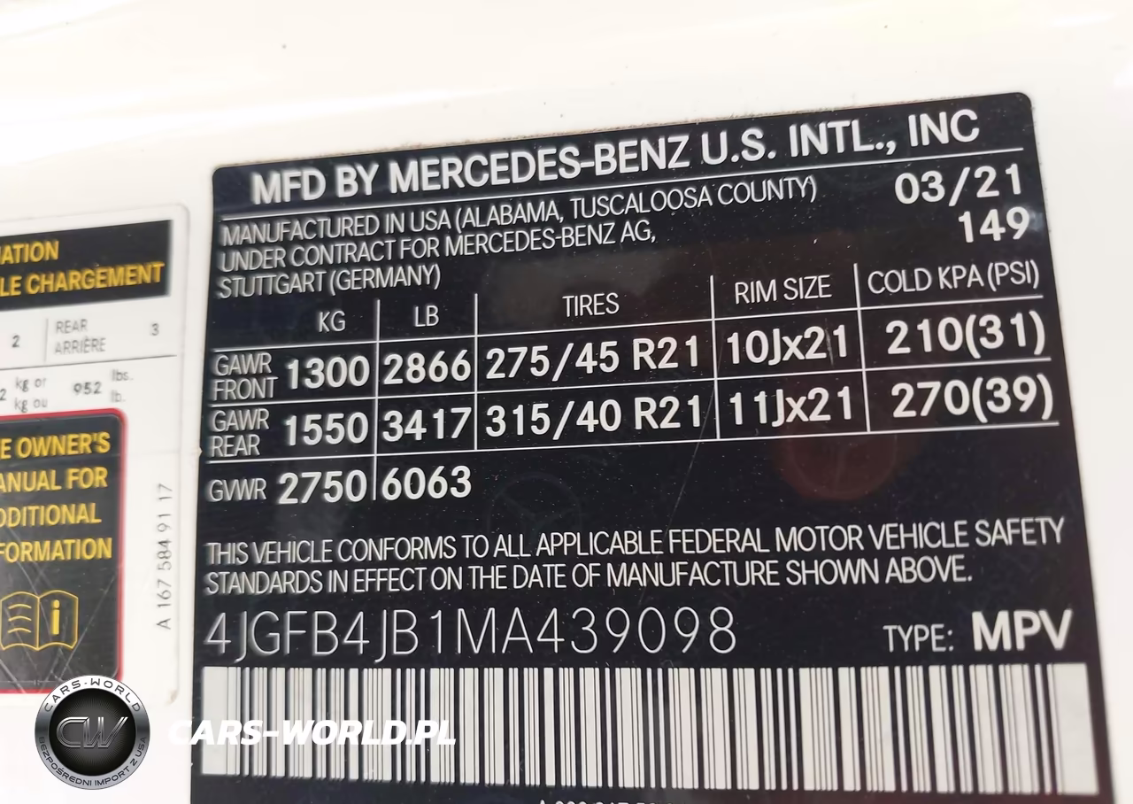 2021 Mercedes-Benz Gle 350 VIN:4JGFB4JB1MA439098 - 9