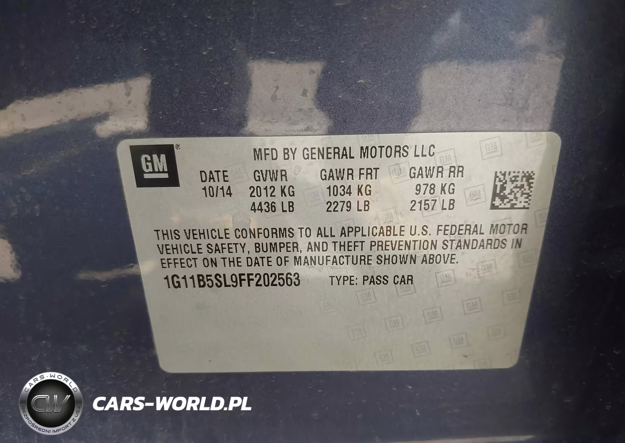 2015 Chevrolet Malibu Ls VIN:1G11B5SL9FF202563 - 9