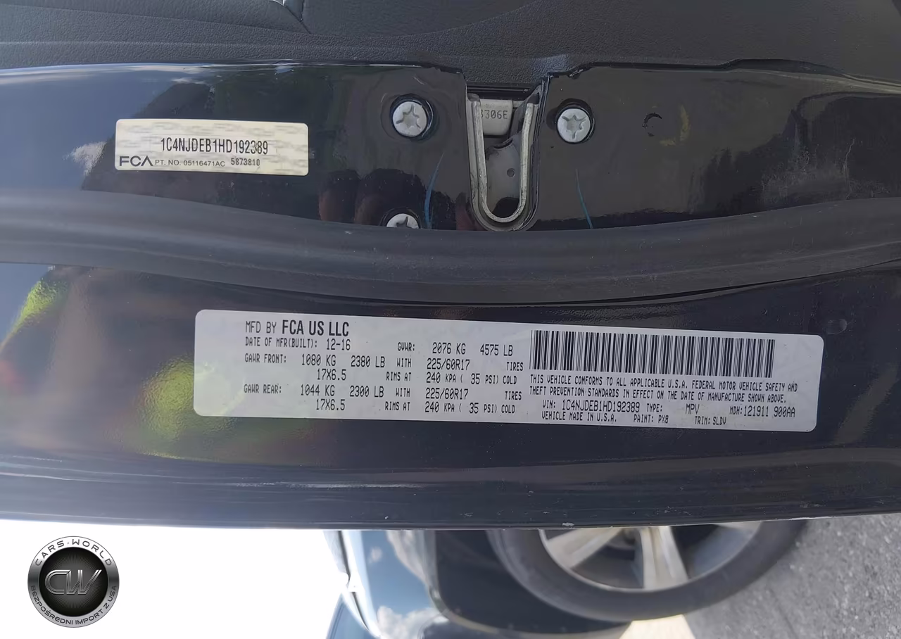 2017 Jeep Compass High Altitude VIN:1C4NJDEB1HD192389 - 9
