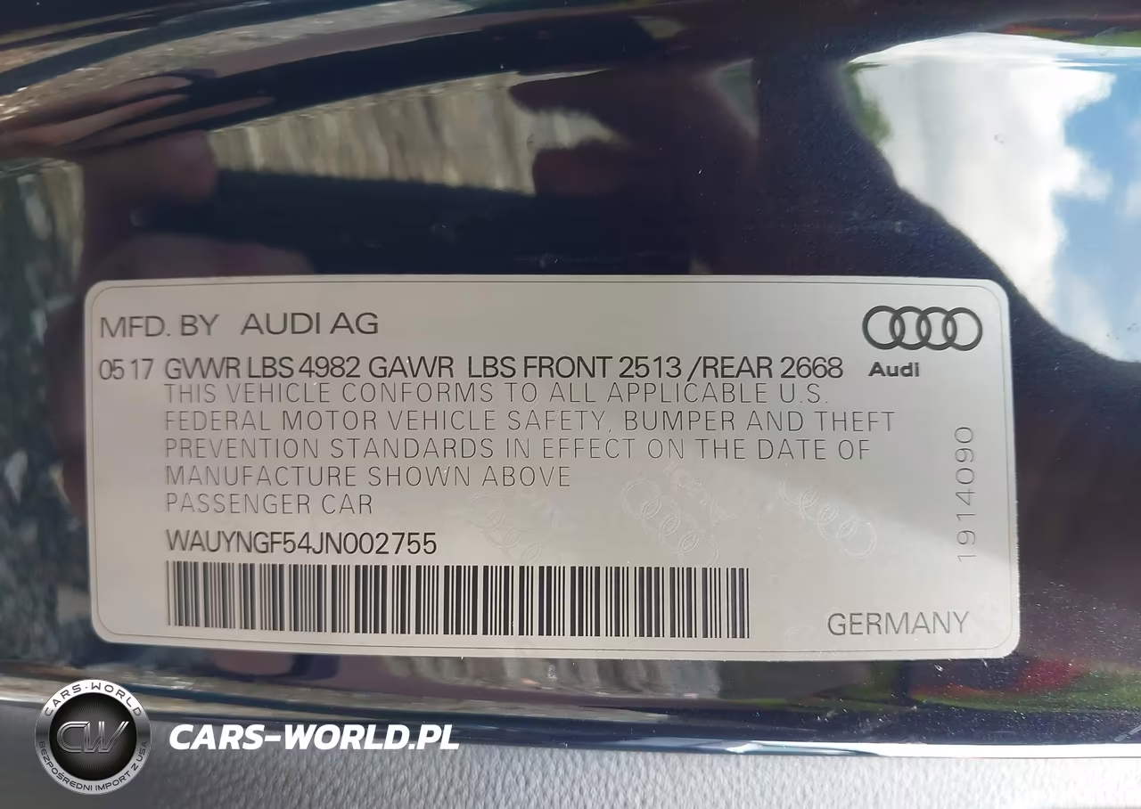 2018 Audi A5 2.0T Premium VIN:WAUYNGF54JN002755 - 9