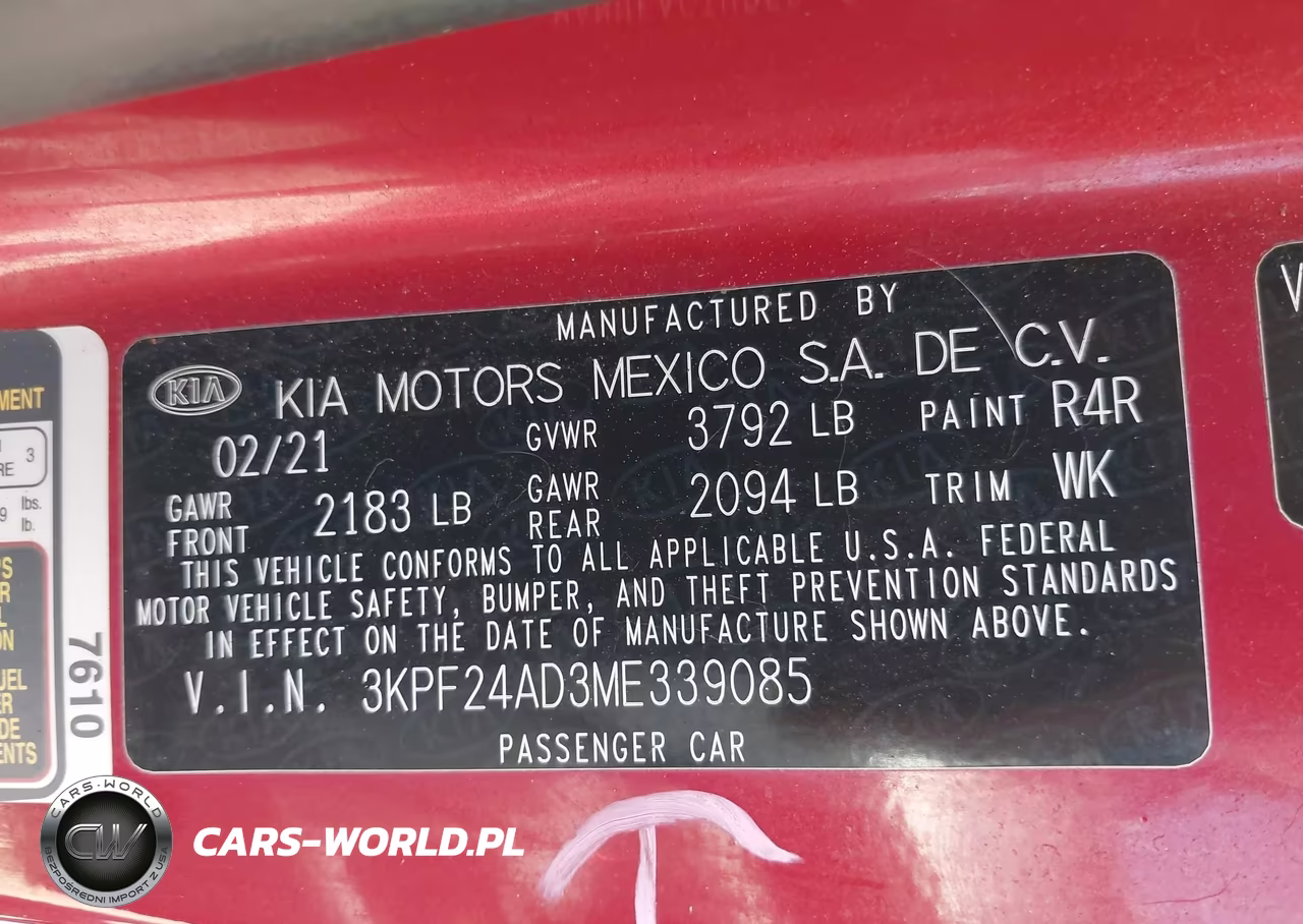 2021 Kia Forte Lxs VIN:3KPF24AD3ME339085 - 9