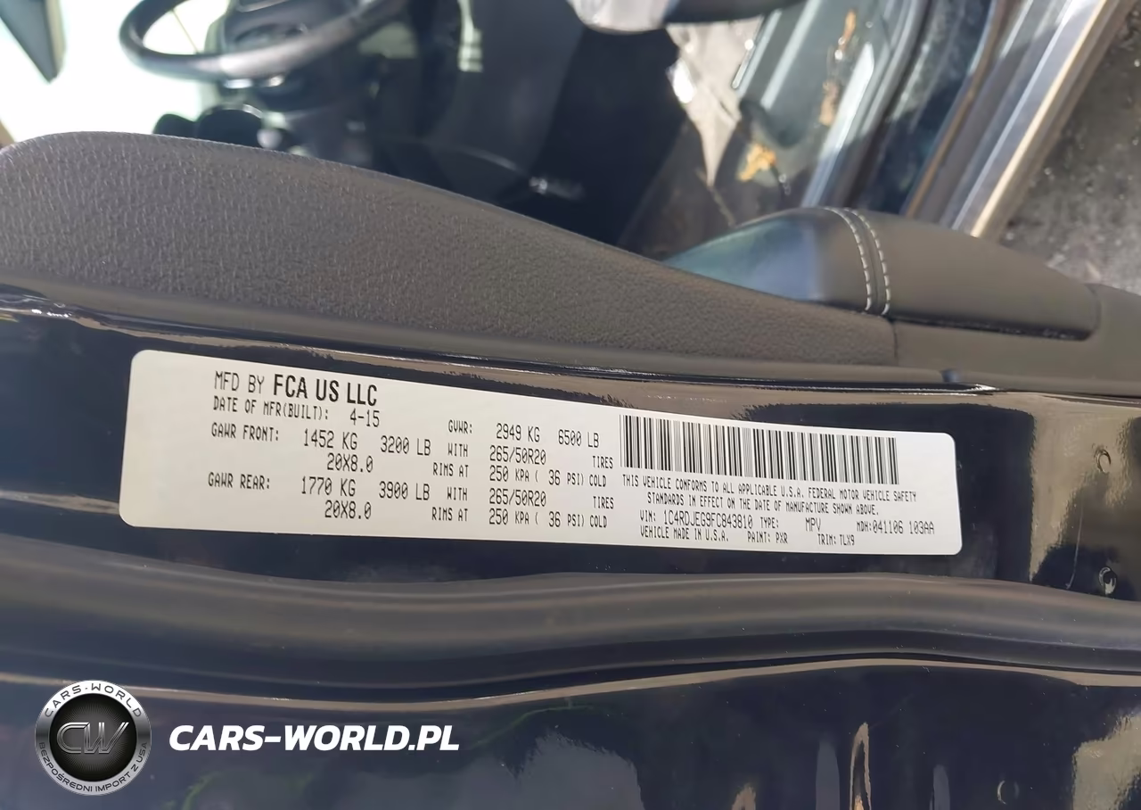 2015 Dodge Durango Citadel VIN:1C4RDJEG9FC843810 - 9