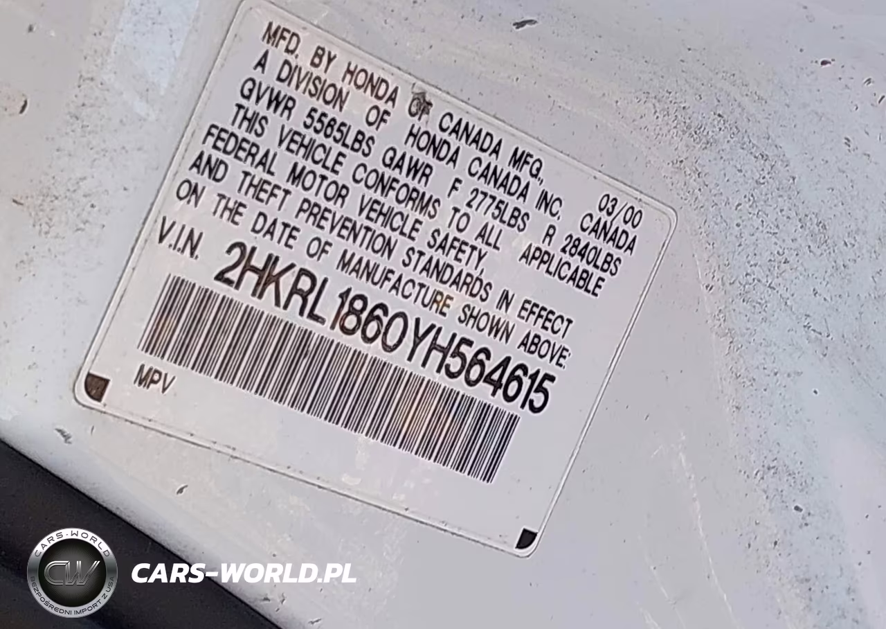 2000 Honda Odyssey Ex VIN:2HKRL1860YH564615 - 9