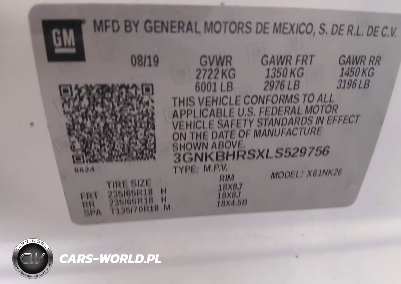 2020 Chevrolet Blazer Awd 2Lt VIN:3GNKBHRSXLS529756 - 9