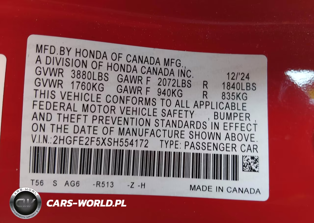 2025 Honda Civic Sport VIN:2HGFE2F5XSH554172 - 9