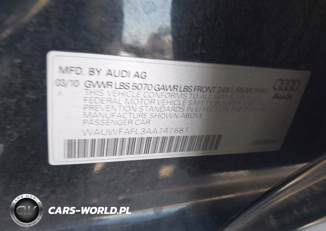 2010 Audi A4 2.0T Premium VIN:WAUWFAFL3AA147681 - 9