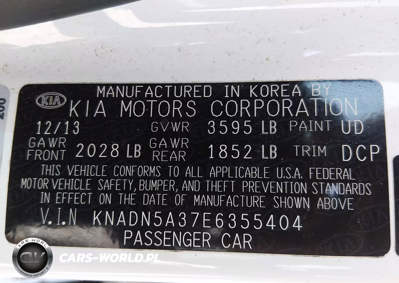 2014 Kia Rio Ex VIN:KNADN5A37E6355404 - 9