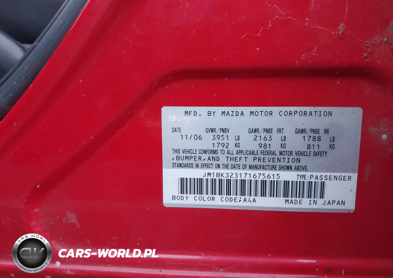 2007 Mazda Mazda3 S Touring VIN:JM1BK323171675615 - 9