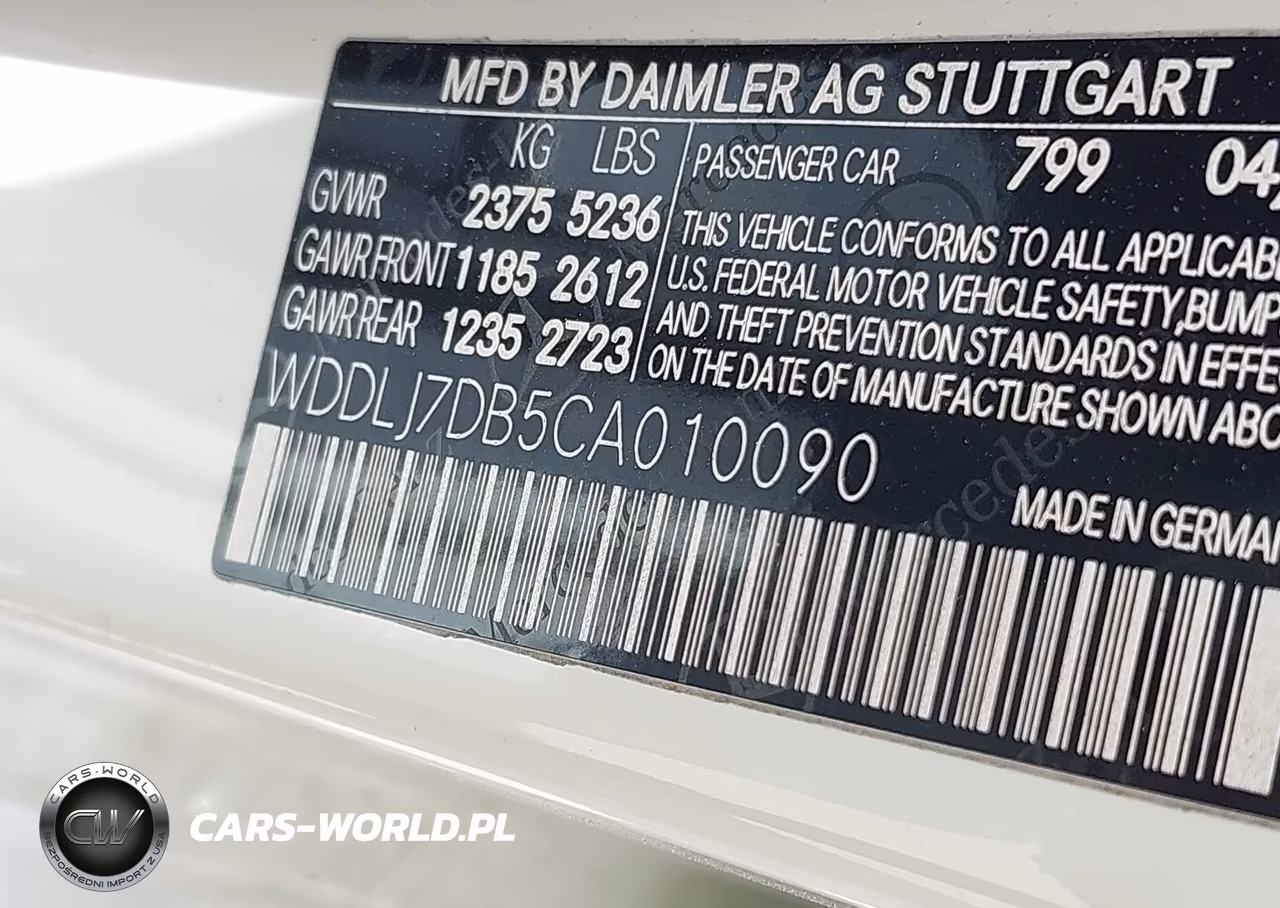 2012 Mercedes-Benz Cls 550 VIN:WDDLJ7DB5CA010090 - 9