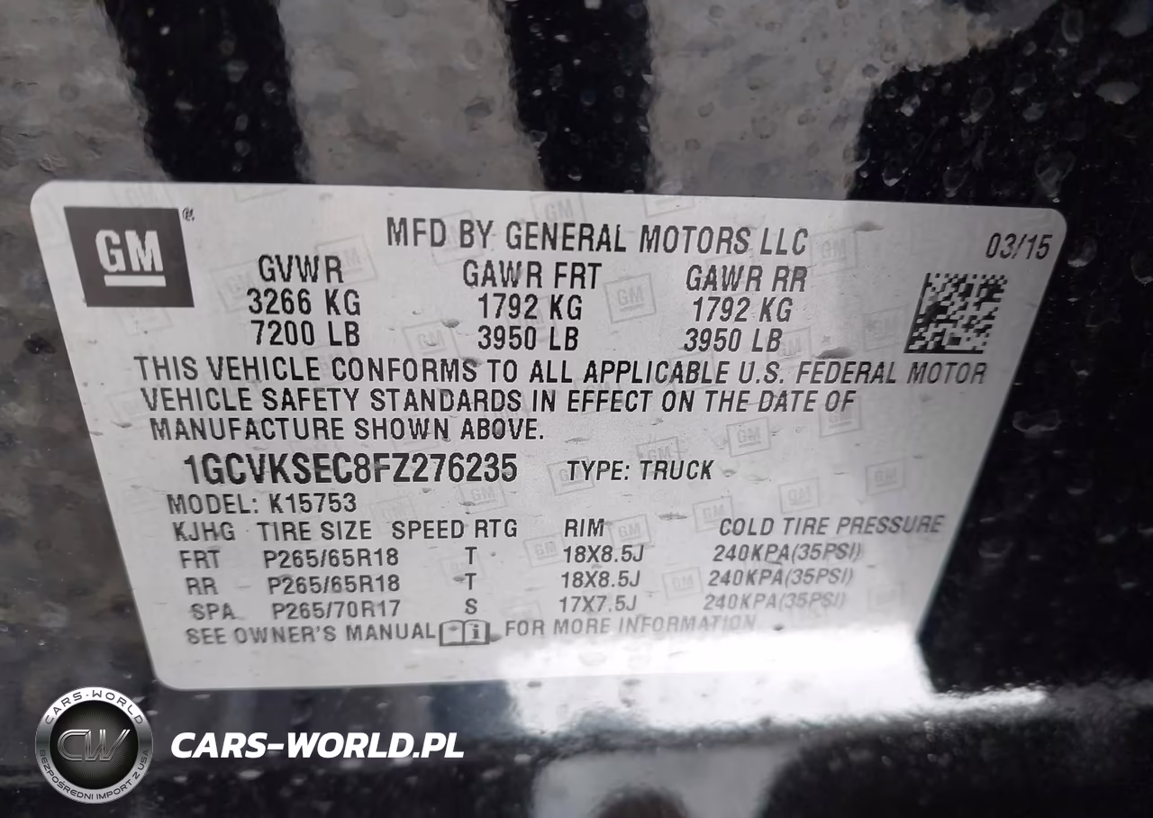 2015 Chevrolet Silverado 1500 Ltz VIN:1GCVKSEC8FZ276235 - 9