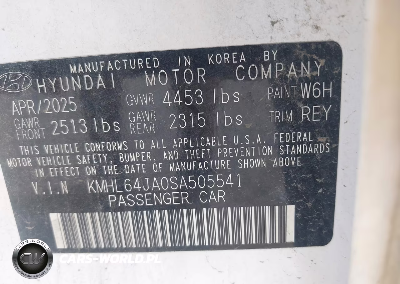 2025 Hyundai Sonata Sel VIN:KMHL64JA0SA505541 - 9
