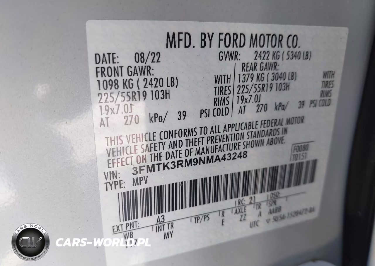 2022 Ford Mustang Mach-E Premium VIN:3FMTK3RM9NMA43248 - 9