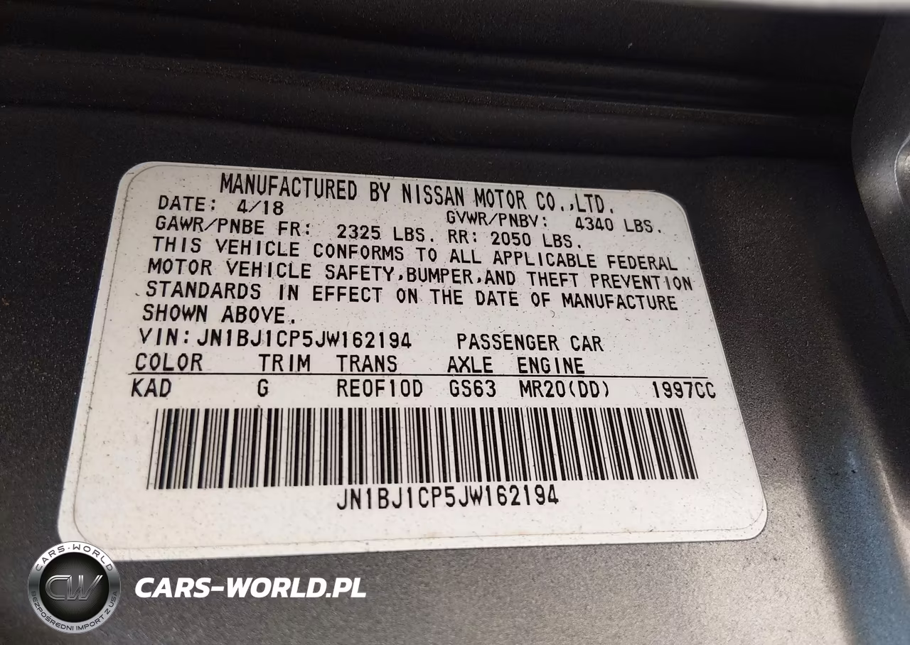 2018 Nissan Rogue Sport S VIN:JN1BJ1CP5JW162194 - 9
