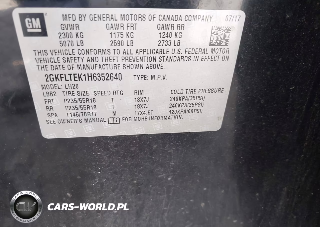 2017 GMC Terrain Sle-2 VIN:2GKFLTEK1H6352640 - 9