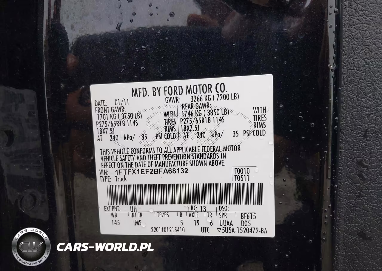 2011 Ford F-150 Xlt VIN:1FTFX1EF2BFA68132 - 9