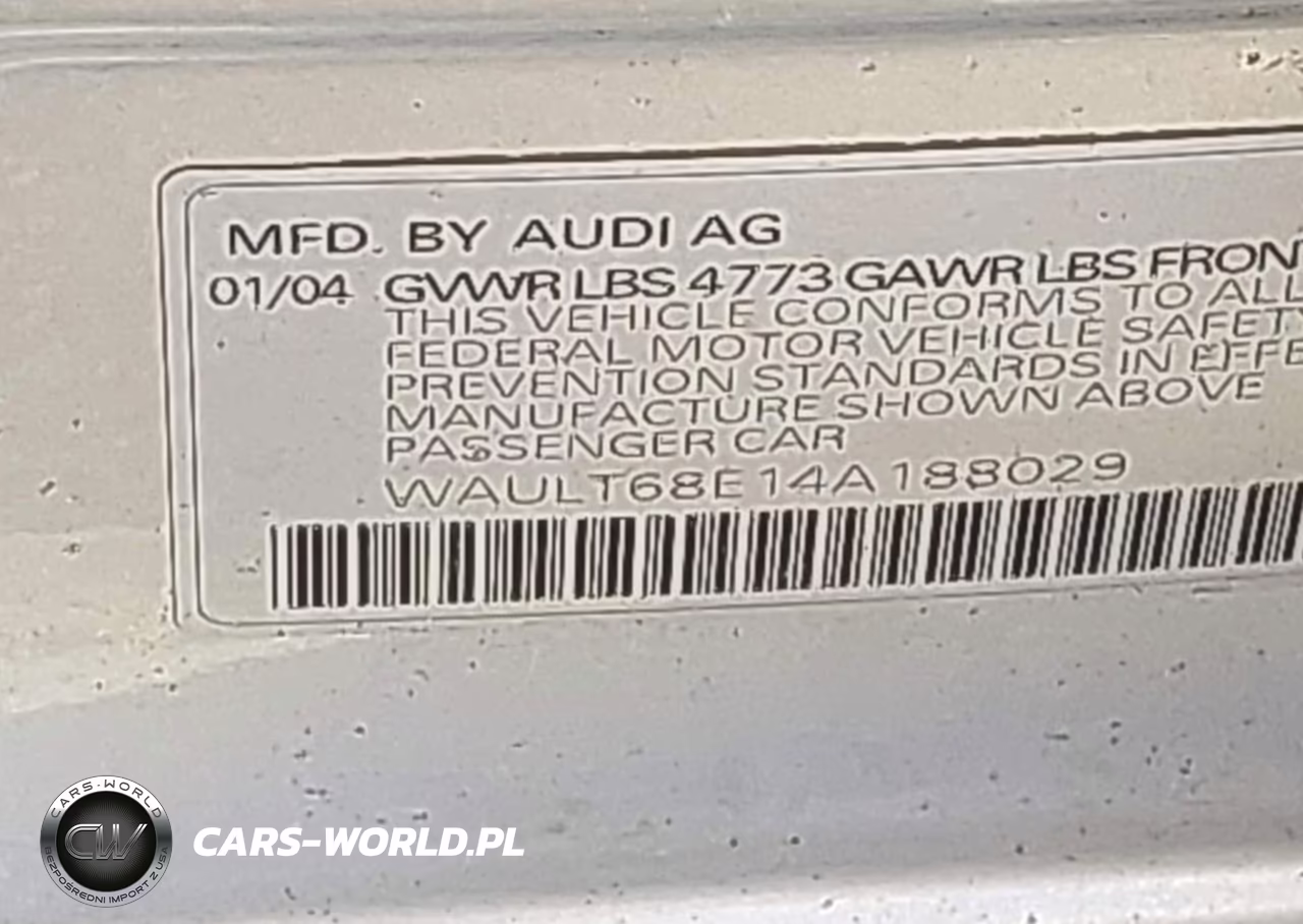 2004 Audi A4 3.0 VIN:WAULT68E14A188029 - 9