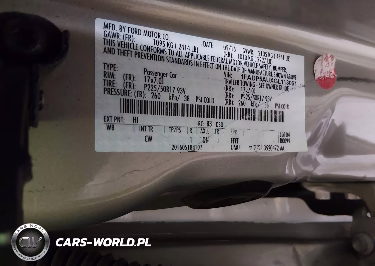 2016 Ford C-Max Hybrid Se VIN:1FADP5AUXGL113061 - 9