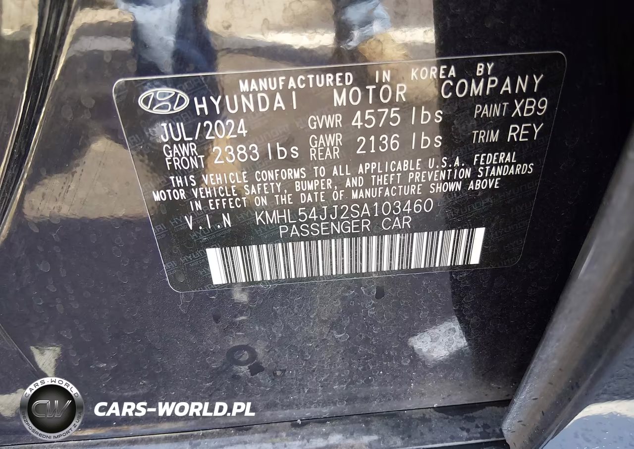 2025 Hyundai Sonata Hybrid Limited VIN:KMHL54JJ2SA103460 - 9