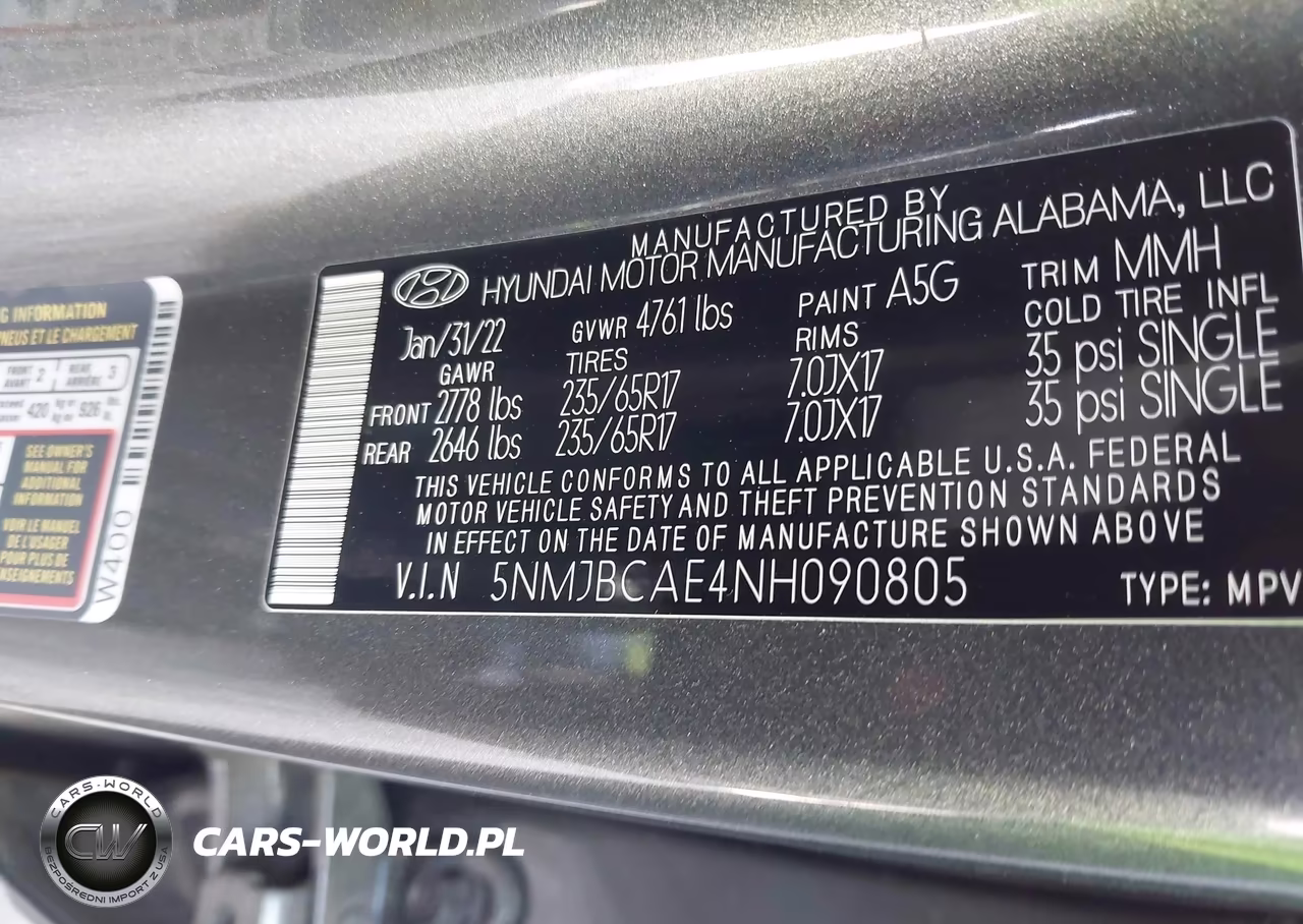 2022 Hyundai Tucson Sel VIN:5NMJBCAE4NH090805 - 9