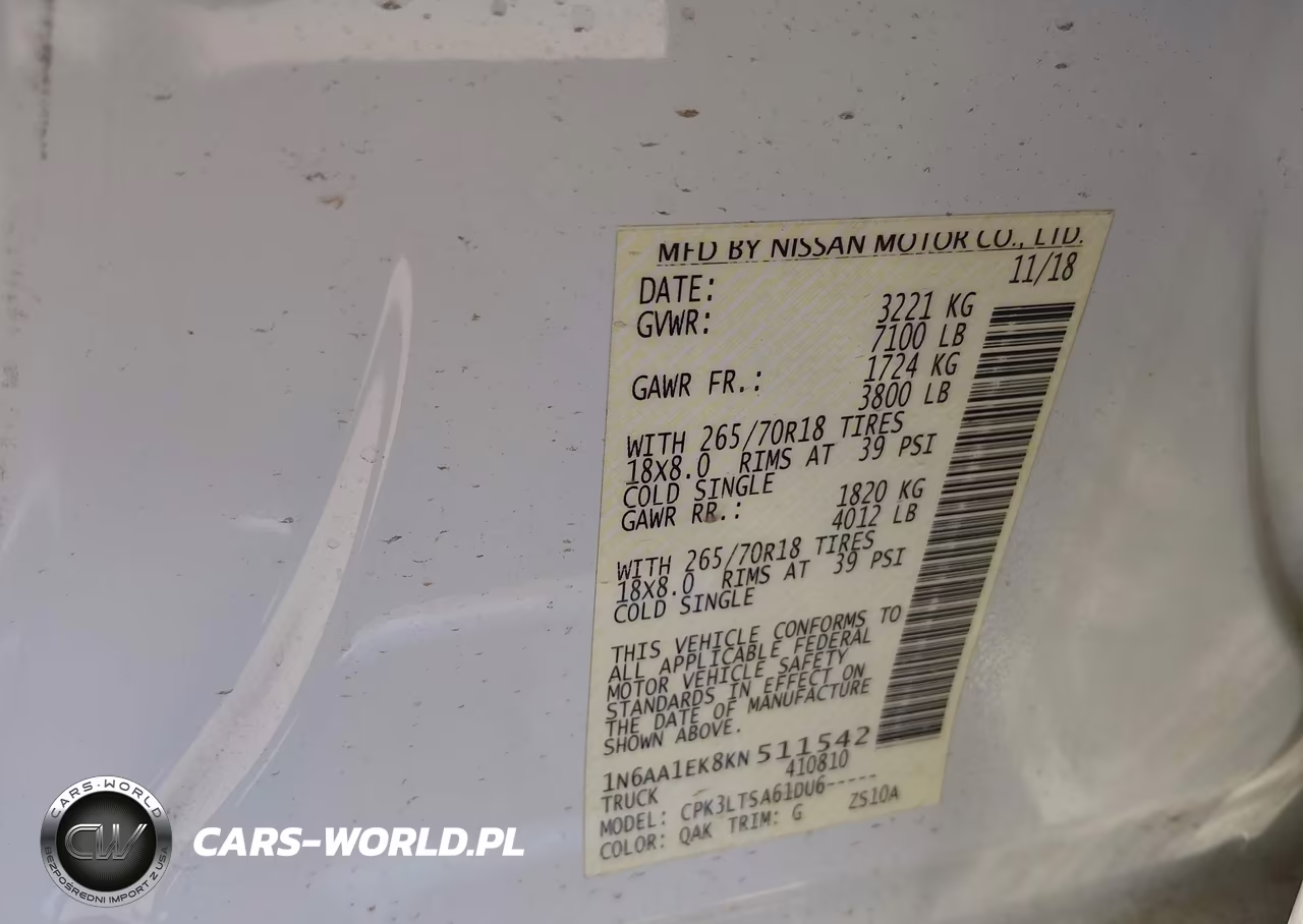 2019 Nissan Titan Sv VIN:1N6AA1EK8KN511542 - 9