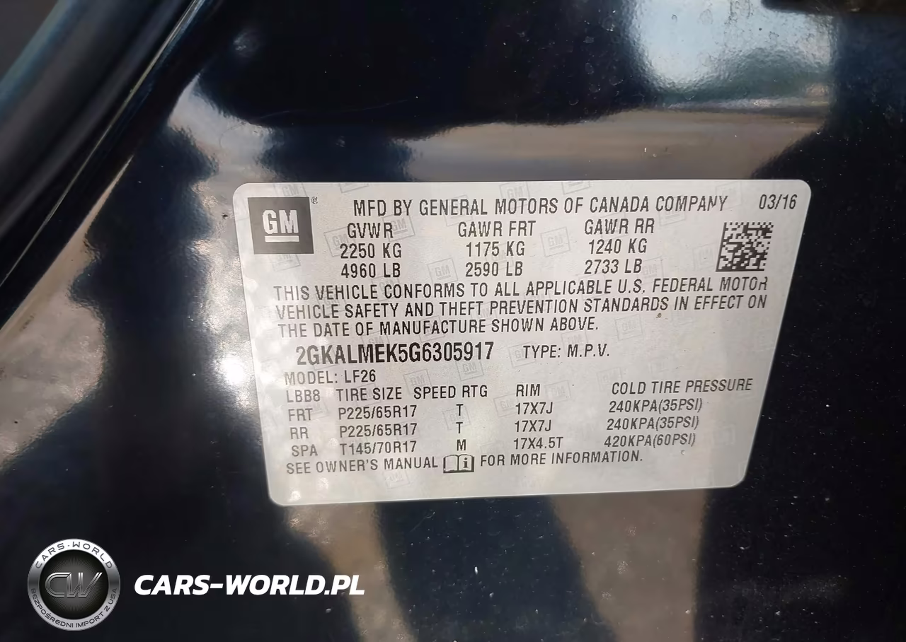 2016 GMC Terrain Sle-1 VIN:2GKALMEK5G6305917 - 9