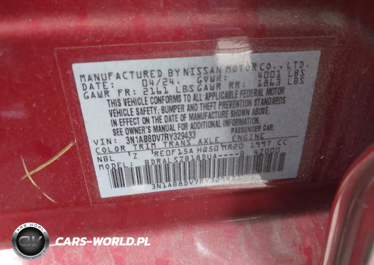 2024 Nissan Sentra Sr Xtronic Cvt VIN:3N1AB8DV7RY329433 - 9