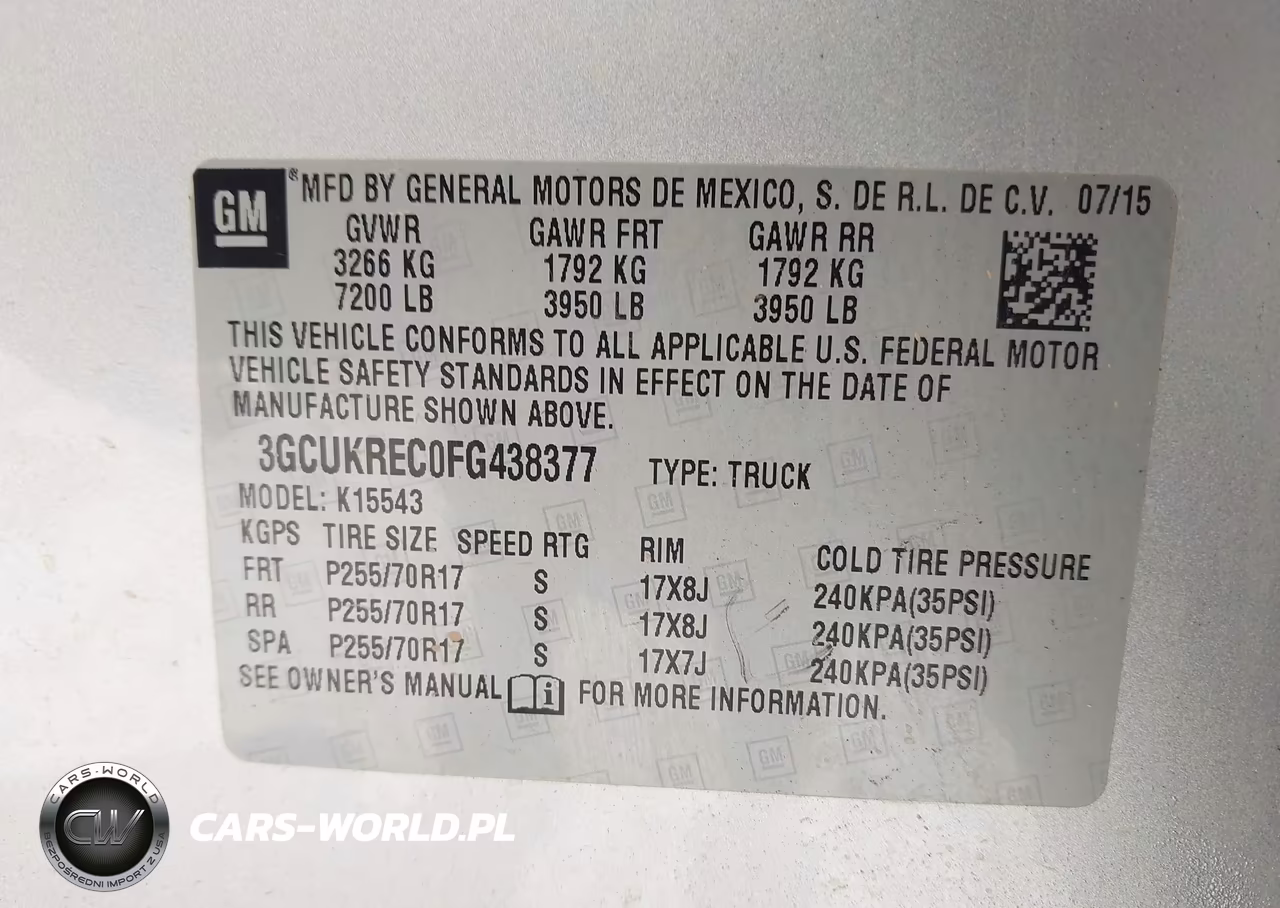 2015 Chevrolet Silverado 1500 Lt VIN:3GCUKREC0FG438377 - 9