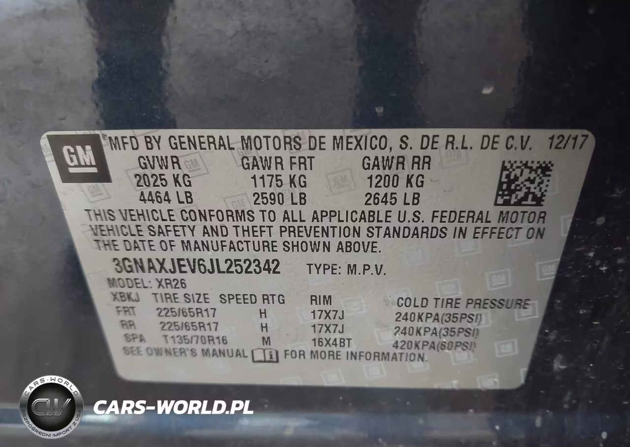 2018 Chevrolet Equinox Lt VIN:3GNAXJEV6JL252342 - 9