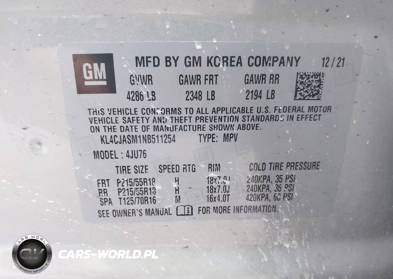 2022 Buick Encore Fwd Preferred VIN:KL4CJASM1NB511254 - 9