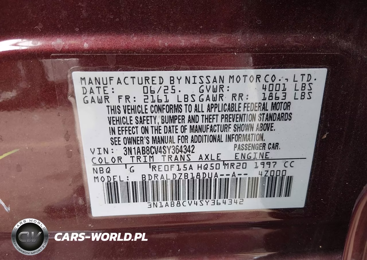 2025 Nissan Sentra Sv VIN:3N1AB8CV4SY364342 - 9
