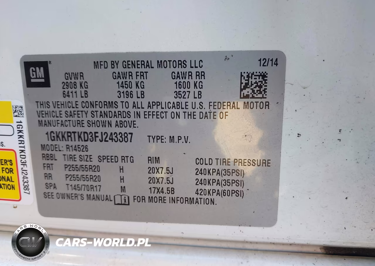 2015 GMC Acadia Denali VIN:1GKKRTKD3FJ243387 - 9