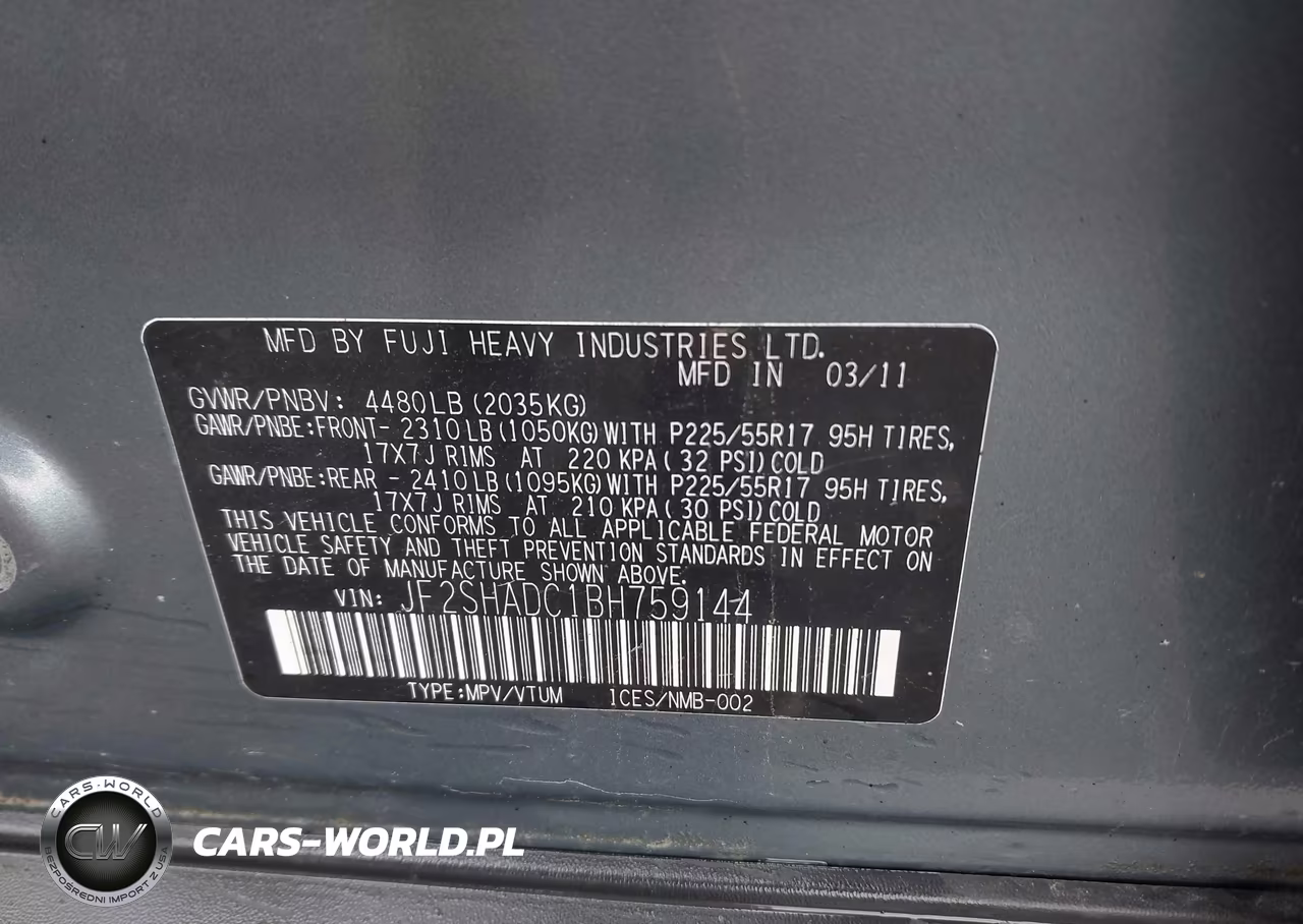 2011 Subaru Forester 2.5X Premium VIN:JF2SHADC1BH759144 - 9