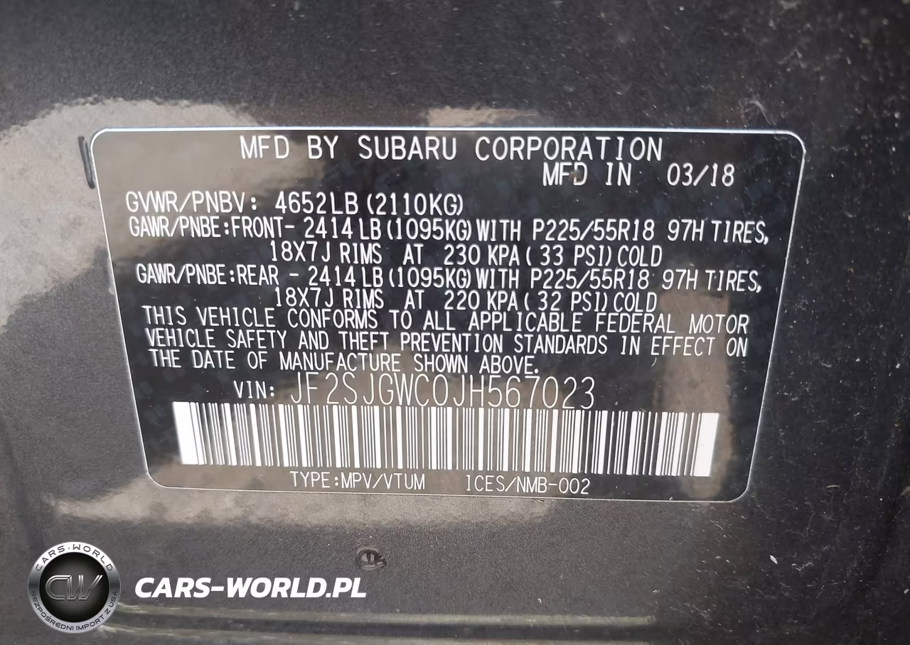 2018 Subaru Forester 2.0Xt Touring VIN:JF2SJGWC0JH567023 - 9