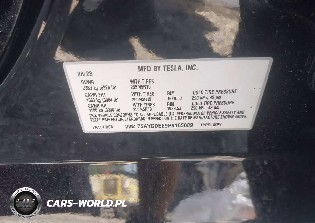 2023 Tesla Model Y VIN:7SAYGDEE9PA165809 - 9