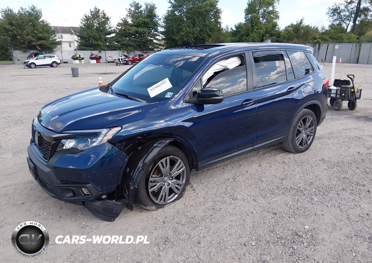 2021 Honda Passport Awd Ex-L VIN:5FNYF8H55MB035625 - 2