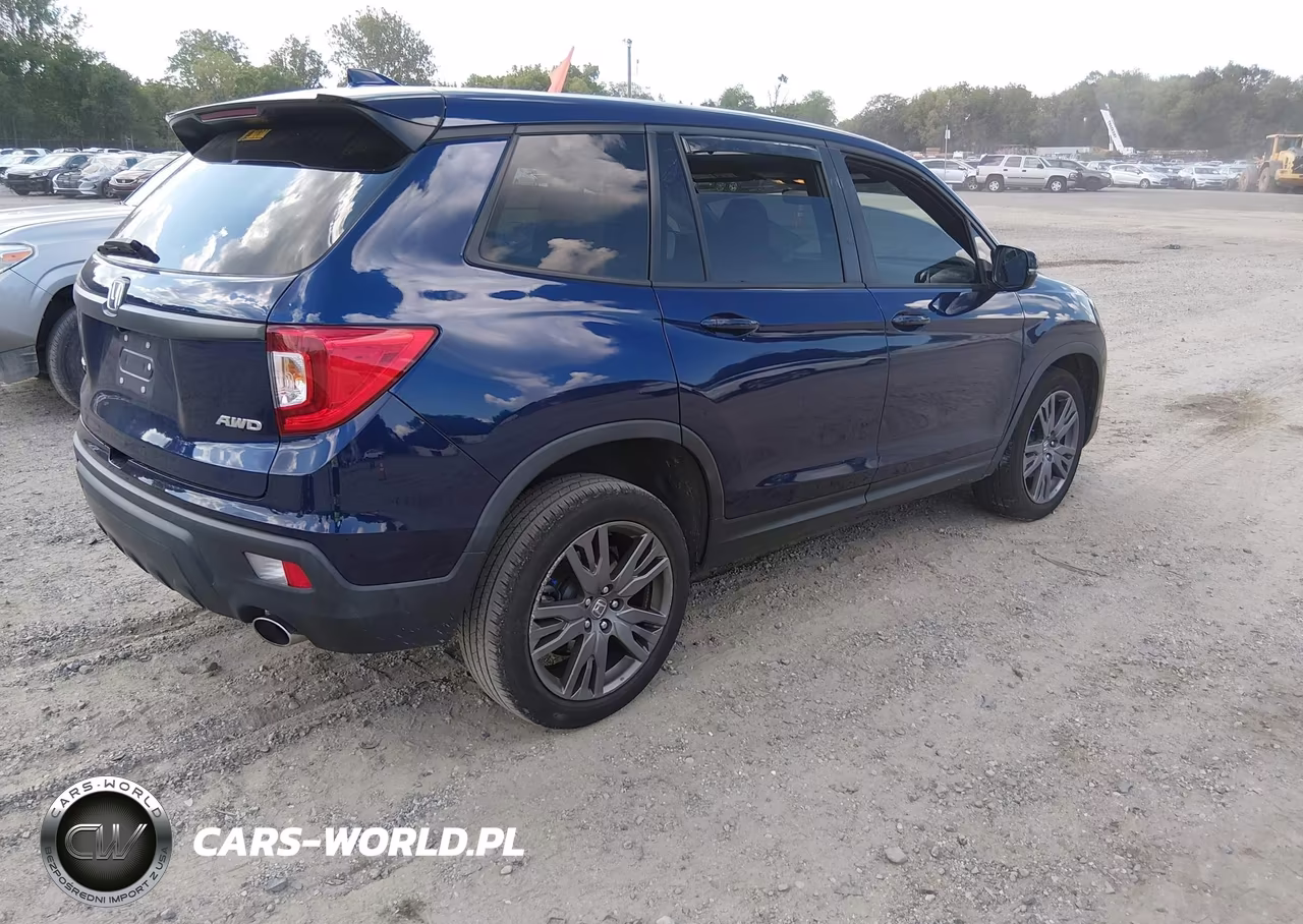 2021 Honda Passport Awd Ex-L VIN:5FNYF8H55MB035625 - 4