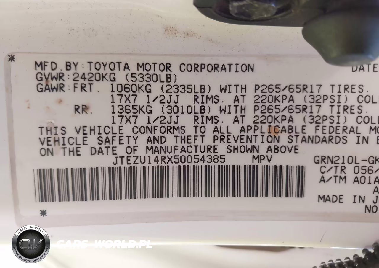 2005 Toyota 4Runner Sr5 Sport V6 VIN:JTEZU14RX50054385 - 9
