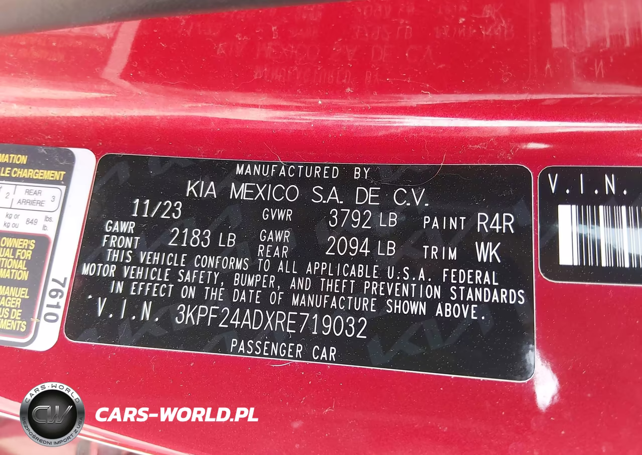 2024 Kia Forte Lxs VIN:3KPF24ADXRE719032 - 9