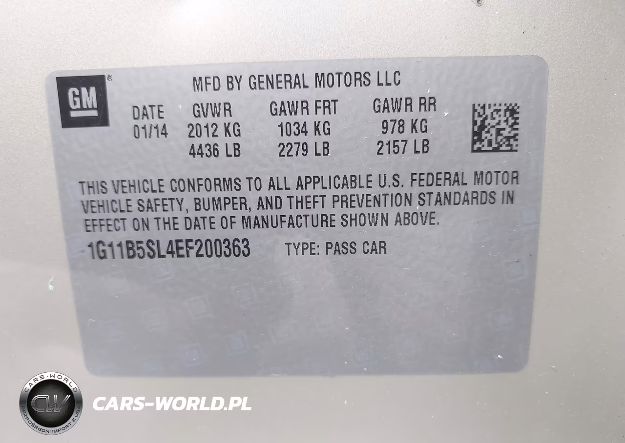 2014 Chevrolet Malibu 1Ls VIN:1G11B5SL4EF200363 - 9
