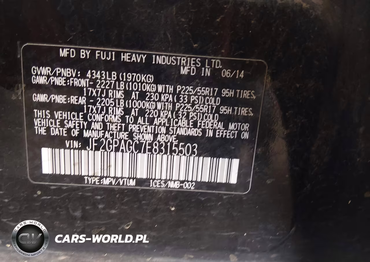 2014 Subaru Xv Crosstrek 2.0I Limited VIN:JF2GPAGC7E8315503 - 9