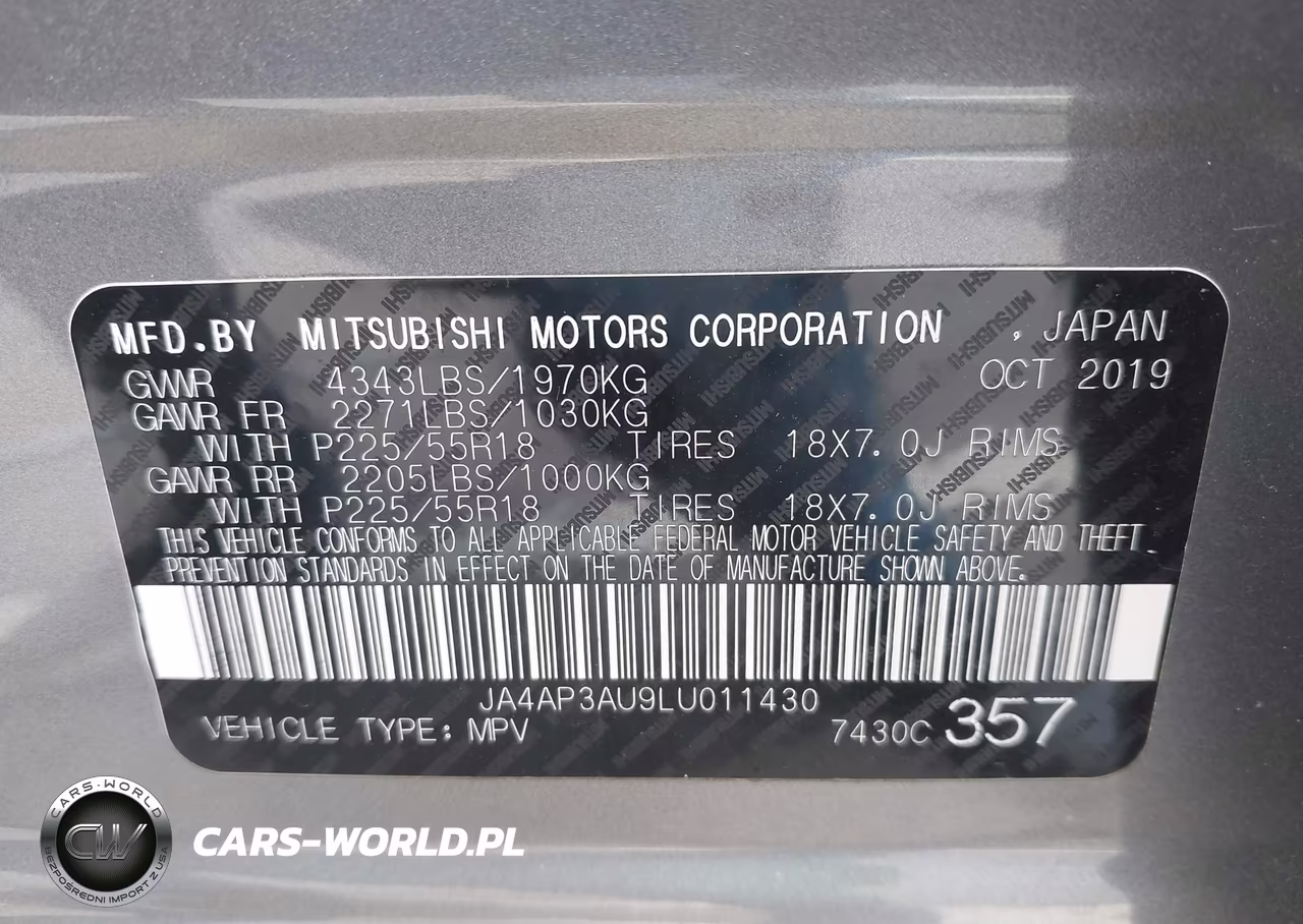 2020 Mitsubishi Outlander Sport 2.0 Es VIN:JA4AP3AU9LU011430 - 9