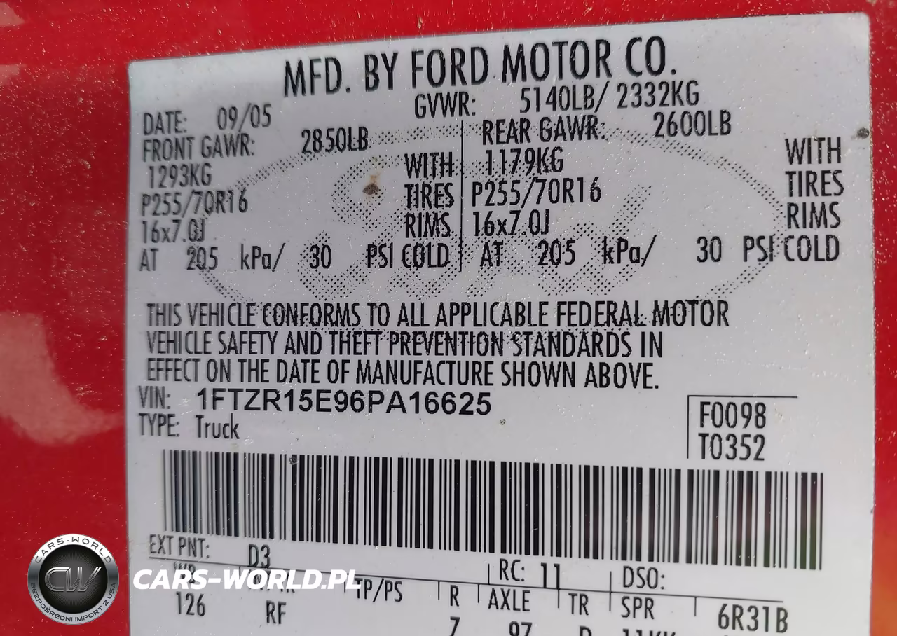2006 Ford Ranger Fx4 Off-Road-Sport-Xl-Xlt VIN:1FTZR15E96PA16625 - 9