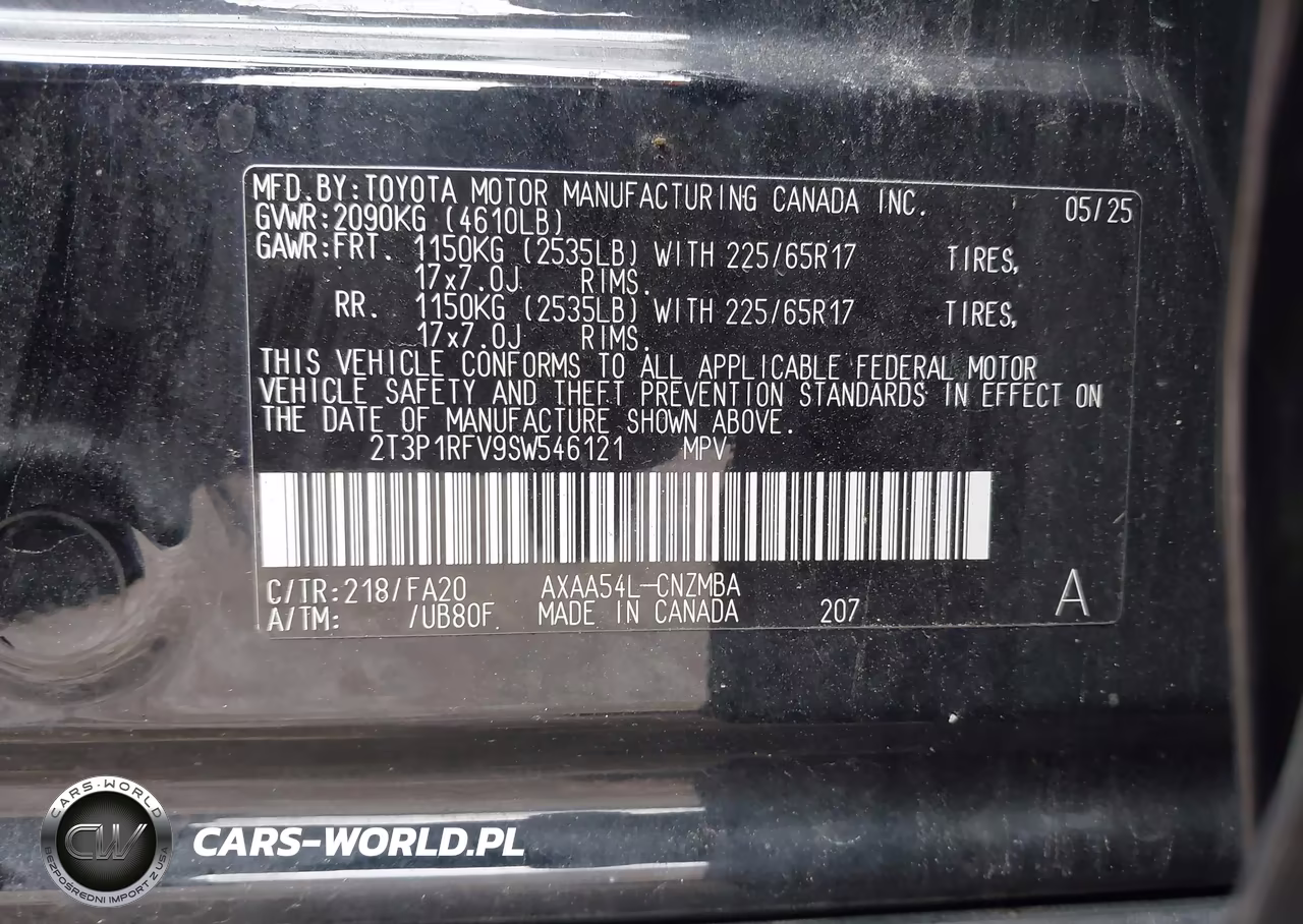 2025 Toyota Rav4 Xle VIN:2T3P1RFV9SW546121 - 9