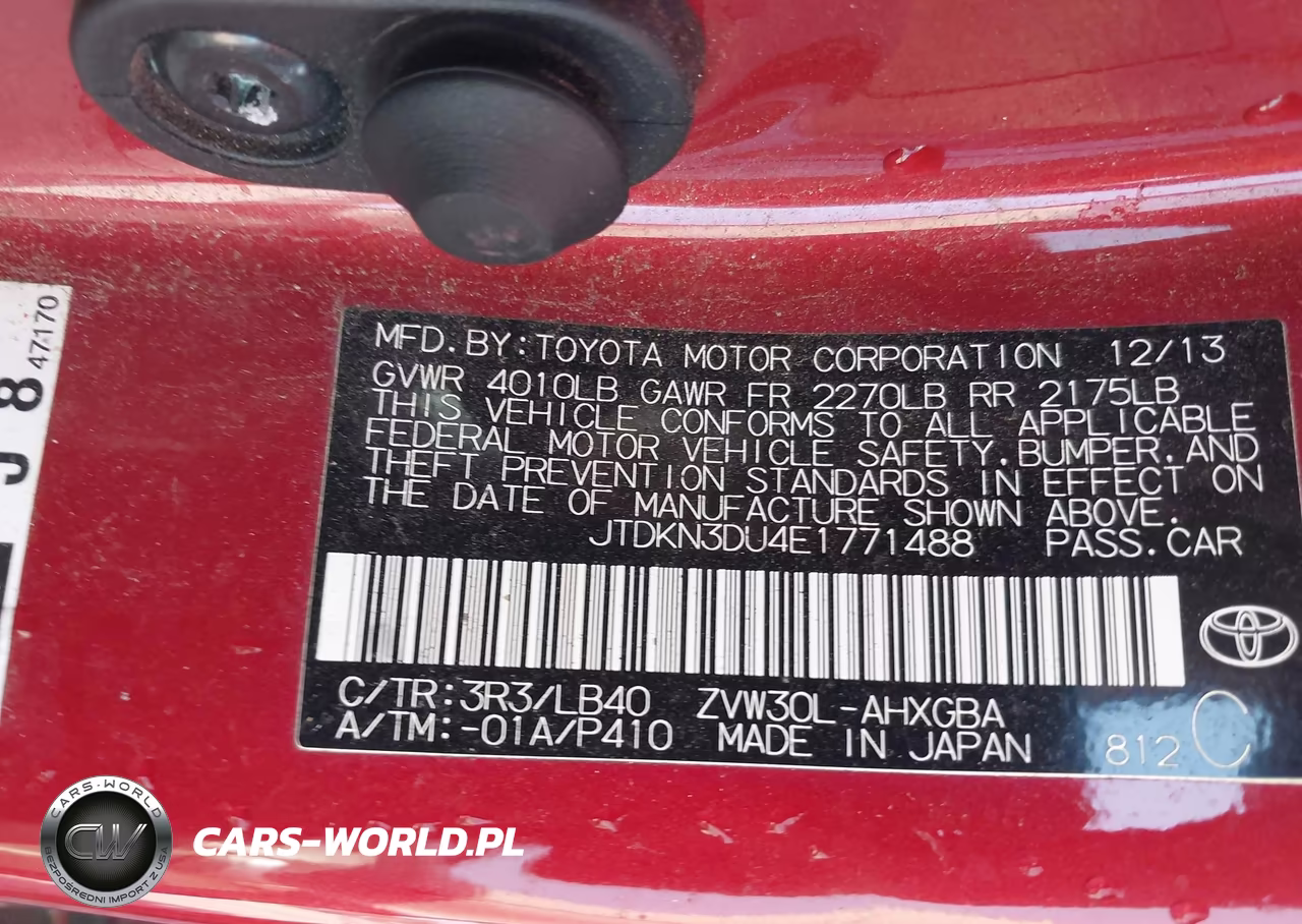 2014 Toyota Prius Four VIN:JTDKN3DU4E1771488 - 9